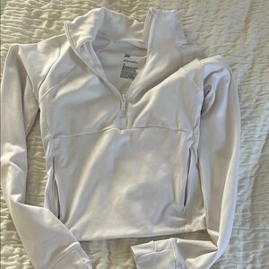 All in Motion Cream Half-Zip Women's Sweatshirt